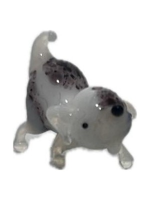 Hasyılmaz El Yapımı Mini Murano Cam Köpek Biblo A157-01