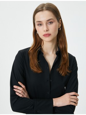 Koton Klasik Gömlek Uzun Kollu Slim Fit