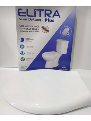 Elitra Plus Yavaş Kapanan Amortisörlü Klozet Kapağı