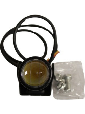 Hazar Led Motosiklet Sis Farı Çift Renk Beyaz-Sarı 8-80V IP67 Araç Off Road 4x4 Suv Atv Tekne Scooter Far 1 Ad.