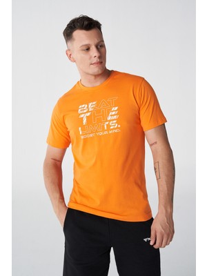 Hummel Hmlt-Te Beat Cotton Erkek Turuncu T-Shirt 911872-2522