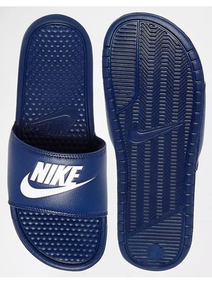 Nike Futura Benassi Slide Hard Blue Unisex Tek Bantlı Tek Bantlı Lacivert