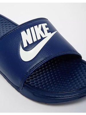 Nike Futura Benassi Slide Hard Blue Unisex Tek Bantlı Tek Bantlı Lacivert