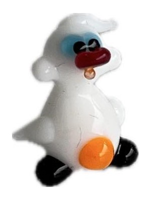 Hasyılmaz El Yapımı Mini Murano Cam Ördek Biblo A152-07