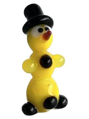 Hasyılmaz El Yapımı Mini Murano Cam Kardan Adam Biblo A94-01