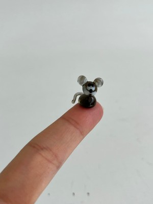 Hasyılmaz El Yapımı Mini Murano Cam Fare Biblo A141-03