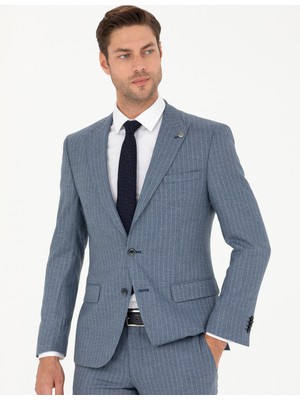 Pierre Cardin Erkek Koyu Mavi Ex. Slim Fit Takım Elbise 50274388-VR032