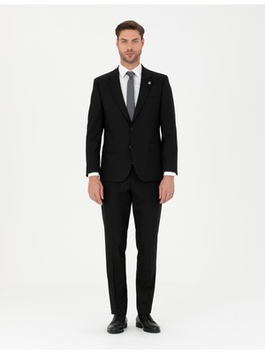 Pierre Cardin Erkek Siyah Slim Fit Takım Elbise 50291438-VR046