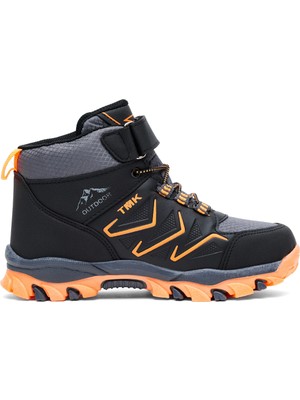 Tonny Black Çocuk Unisex Füme Oranj Rahat Kalıp Renkli Taban Bot