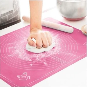 Holly Home Büyük Boy Silikon Hamur Açma Matı Fuşya 40X50CM