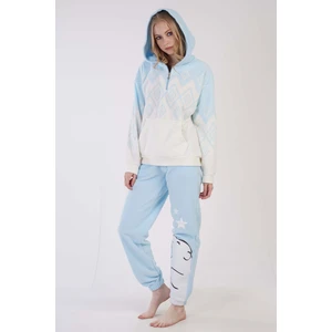 Kadın Polar Uzun Kol Pijama Takım