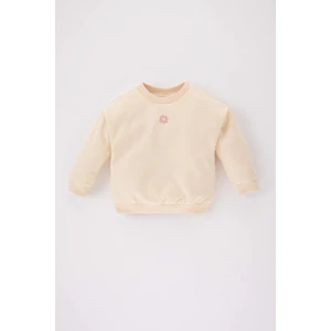 Kız Bebek Bisiklet Yaka Kalın Sweatshirt A7290A524SP