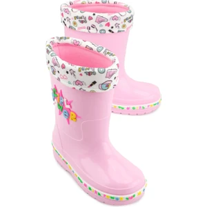 Kışlık Kız Çocuk Su Geçirmez Içi Sıcak Astarlı Yağmur Çizme