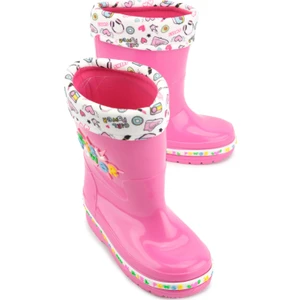 Kışlık Kız Çocuk Su Geçirmez Içi Sıcak Astarlı Yağmur Çizme