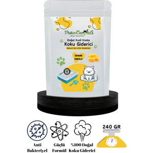 Kedi Kumu Koku Giderici - Kötü Kokuları Giderir - Doğal Koku Giderici - Marsilya Sabun Kokulu 240 Gr.