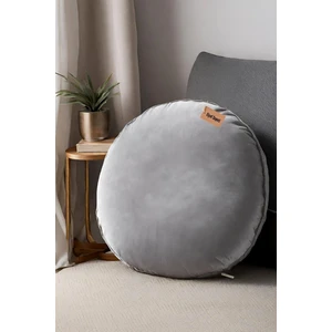 Elyaf Sepeti Yumuşak Kadife  68X68 Yuvarlak Yer Minderi Kalorifer Önü Minder Peluş Minder