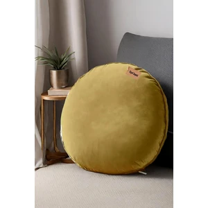 Elyaf Sepeti Yumuşak Kadife  68X68 Yuvarlak Yer Minderi Kalorifer Önü Minder Peluş Minder