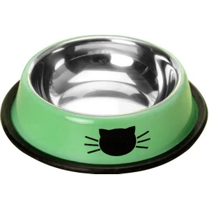 Weather Forecast Paslanmaz Çelik 180 ml Yeşil Kaymaz Taban Kedi Köpek Mama ve Su Kabı CIN570YS