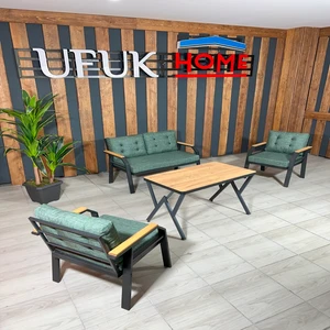 Ufuk Home Kavacık 2 1 1 Masalı Bahçe Takımı, Balkon Mobilyası, Balkon Bahçe Mobilyaları, Bahçe Masa Takımı, Çay Seti