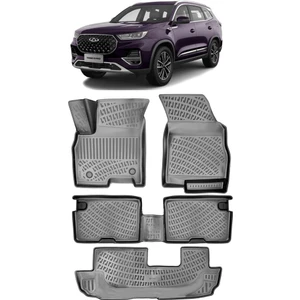 Chery Tiggo 8 Pro Luxury Paket 3 Sıra 3D Havuzlu Paspas 2023-SONRASI