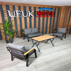 Ufuk Home Kavacık 2 1 1 Masa Bahçe Mobilyası, Balkon Çay Seti, Bahçe Koltuk Takımı, Balkon Takımı