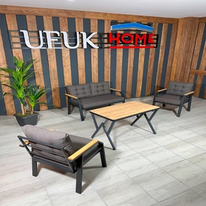 Ufuk Home Kavacık 2 1 1 Masa Bahçe Mobilyası, Balkon Çay Seti, Bahçe Koltuk Takımı, Balkon Takımı