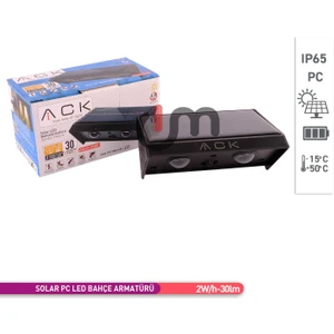 Güneş Enerjili LED Bahçe Armatürü, Duvar Aydınlatması