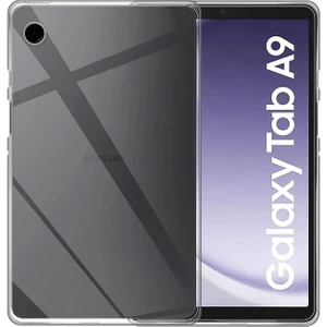 Galaxy Tab A9 8.7" Uyumlu Şeffaf Silikon Kılıf Esnek Tpu Kapak Arkası Buzlu Tablet Kılıfı