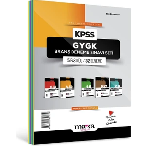 Marka Yayınları 2025 KPSS GYGK Branş Deneme Sınavı Seti 5 Fasikül 32 Deneme