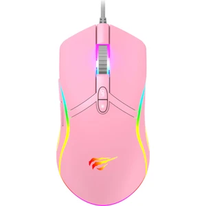Gamenote MS1026 Rgb Uyumlu Pembe Gaming Oyuncu Mouse 6400DPI