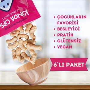 Kaptan'ın Ceviz Çiftliği Kinoa Cipsi Glutensiz Vegan Sağlıklı Atıştırmalık 6 Adet x 35 gr
