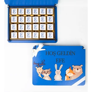 Caron Çikolata Bebek Çikolatası   Ahşap Kutulu  72'li Madlen Çikolata