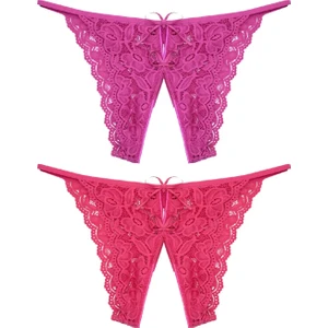 2 Li Özel Bölge Açık Bikini Kadın Külot