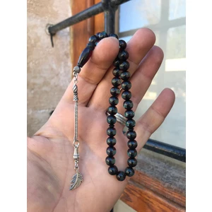 Sultan Telkari Su Yeşili Sürmeli Model Küre Kesim Toz Kehribar Tesbih