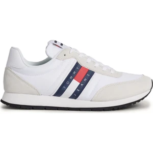 Tommy Hilfiger TJM RUNNER CASUAL ESS Beyaz Erkek Sneaker