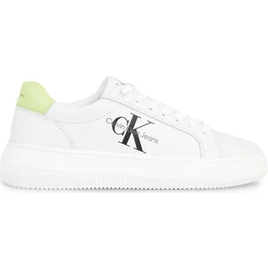 Calvin Klein Chunky Cupsole Mono Lth W Beyaz Kadın Sneaker