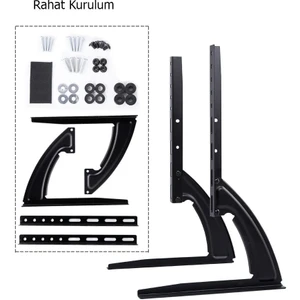 Tv Stand Masaüstü Stand 32-75inç Sabit Tv Yükseltme LCD Taban Braketi Mönitör Plazma