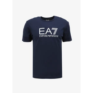 Ea7 Bisiklet Yaka Koyu Lacivert Erkek T-Shirt 6RPT37PJ3BZ1554