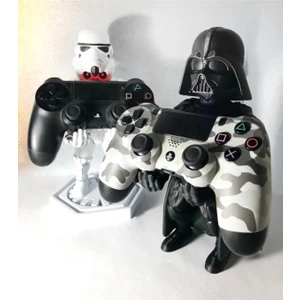 Goplast Premium Star Wars Darth Vader ve Stormtrooper Gamepad Kol Tutacağı 2'li Set Stand