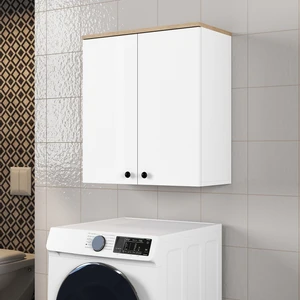 Mobilya Banyo Dolabı 2 Kapaklı Beyaz