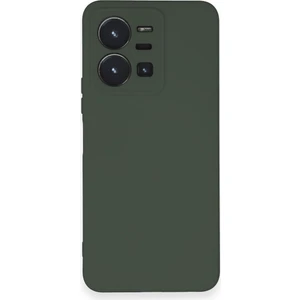 Case World Caseworld Vivo Y22S Kapak Içi Kadife Kamera Korumalı Lansman Silikon Kılıf - Yeşil