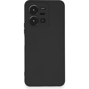 Case World Caseworld Vivo Y35 Kapak Içi Kadife Kamera Korumalı Lansman Silikon Kılıf - Siyah