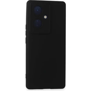 Case World Caseworld Vivo V29 Lite Kapak Içi Kadife Kamera Korumalı Lansman Silikon Kılıf - Siyah
