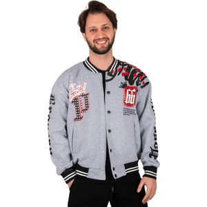 Kolları Önü ve Arkası Baskılı Üç Iplik Çıtçıtlı Kolej Mont 2304764