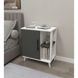 Enda Home Collection Enda Home Taksuk 4 Raflı Kapaklı Komodin