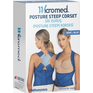 Posture Steep Dik Duruş Korsesi Mavi Neopren