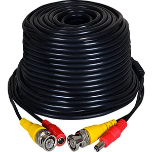 Powermaster Bnc-Bnc Kablo Power Kablo Dişi Erkek Jack'lı 15 Metre Hazır Kamera Kablosu En Iyi Güvenlik Kamera Kablosu