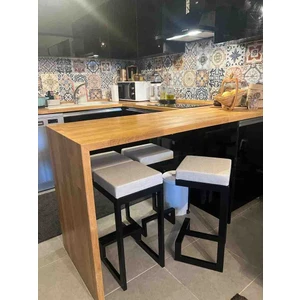 TURGUTSAN MOBİLYA Bar Taburesi Bar Sandalyesi 65CM