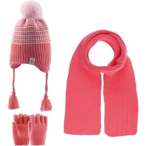Atkı Bere Eldiven Takım 1-4 Yaş 2316003 Koyu Pembe