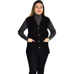 Kadın Cepli Triko Yelek BGL-ST03343